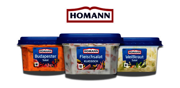 (Foto: HOMANN | Studio Toelle Fotografie) HOMANN Auf-Brot-Salate ab November im typischen Markenlook